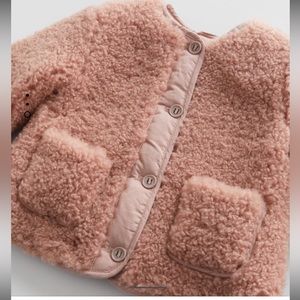 Zara Kids Pink Fuzzy Fleece